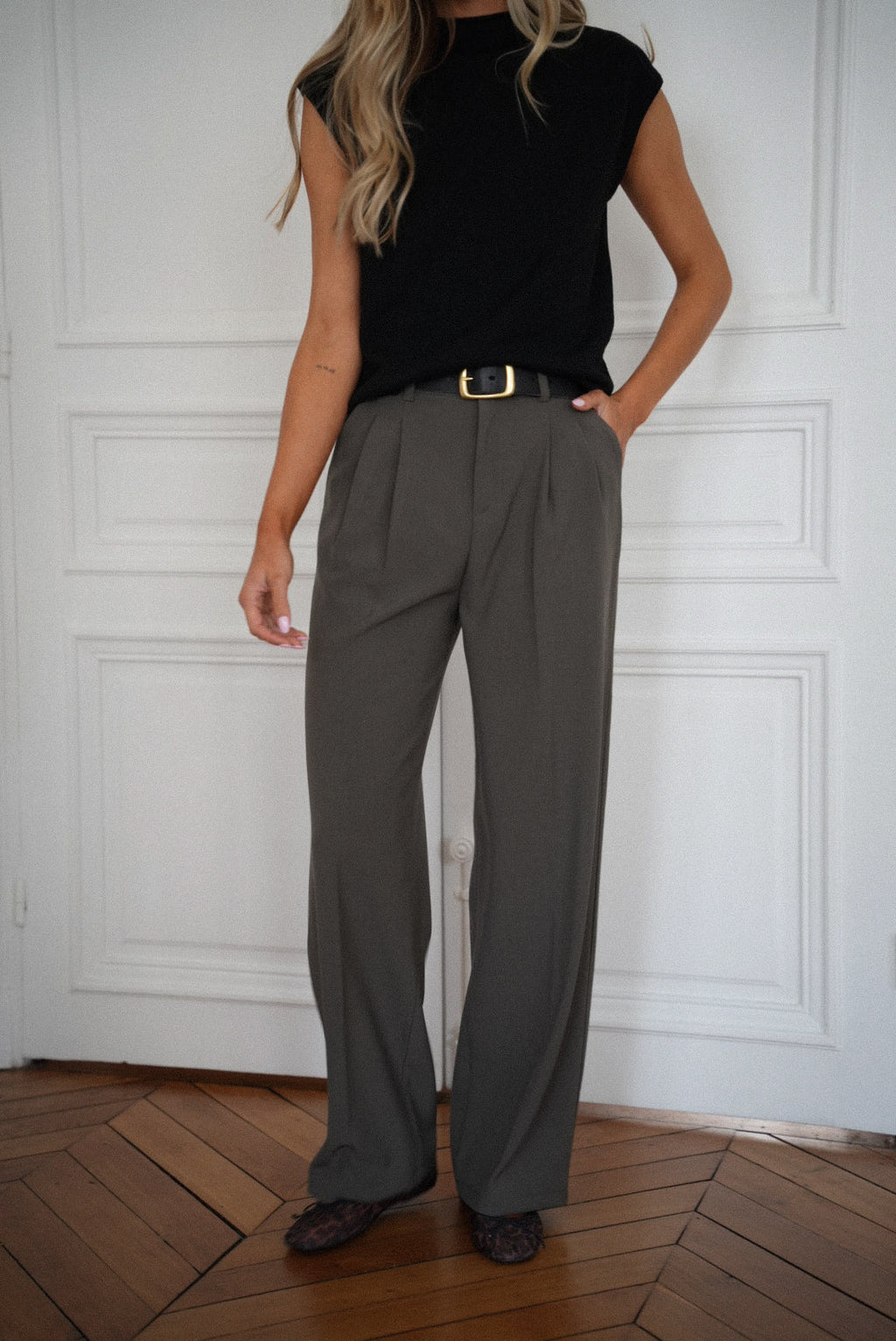 Pantalon Droit Gloria - Kaki