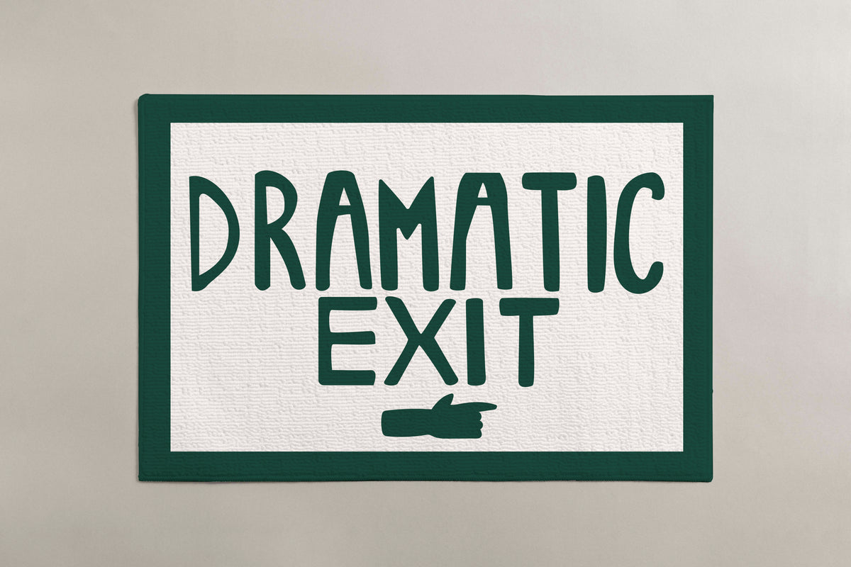 Bath Mat "Dramatic Exit"
