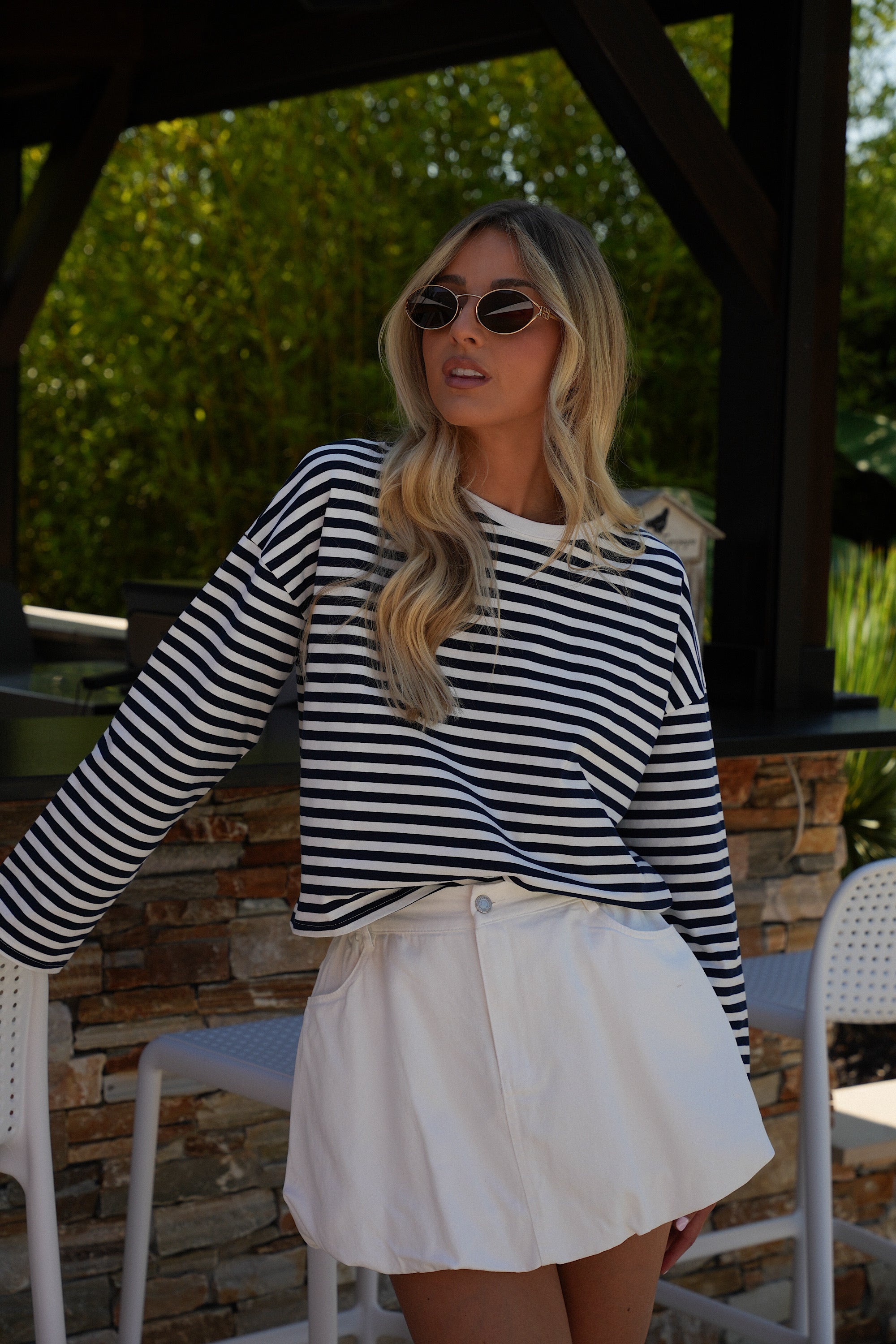Océane Short Skirt - White