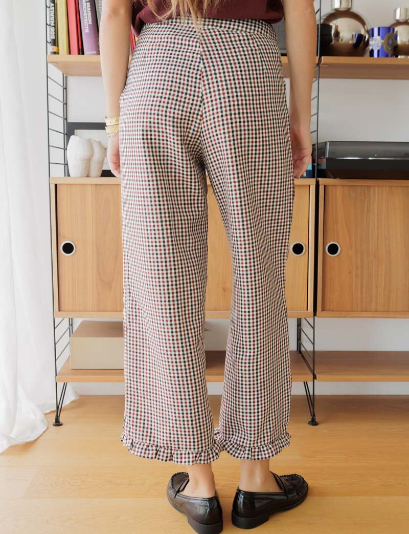 Pantaloni A Quadri Zita