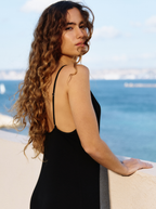 Vestido Nuevo Negro Profundo
