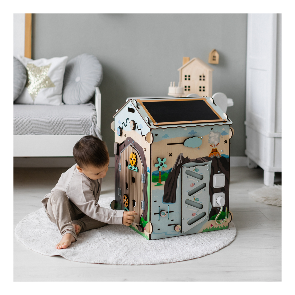 Busy Board Dino Educational Playhouse With Lighting