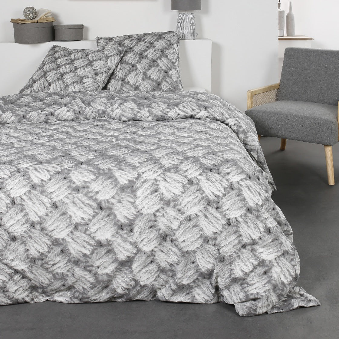 Parure De Lit - Flanelle  - Craie