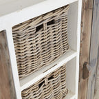 Honfleur - Vaisselier - Bois Recyclé Massif - Blanc