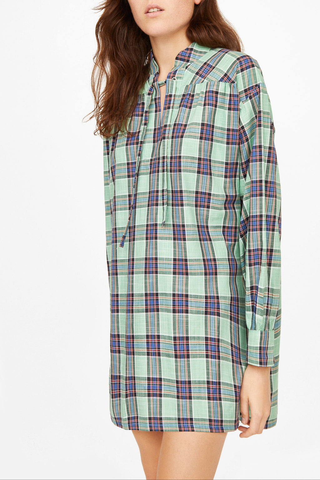 Odd Check Dress - geometric AQUA