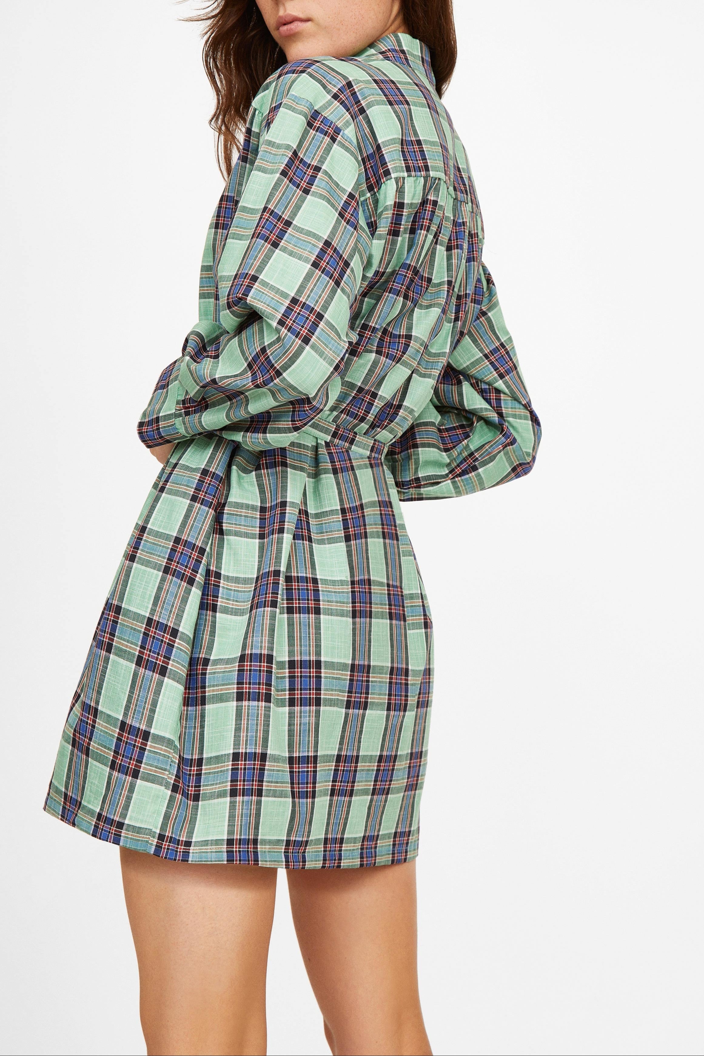 Odd Check Dress - geometric AQUA