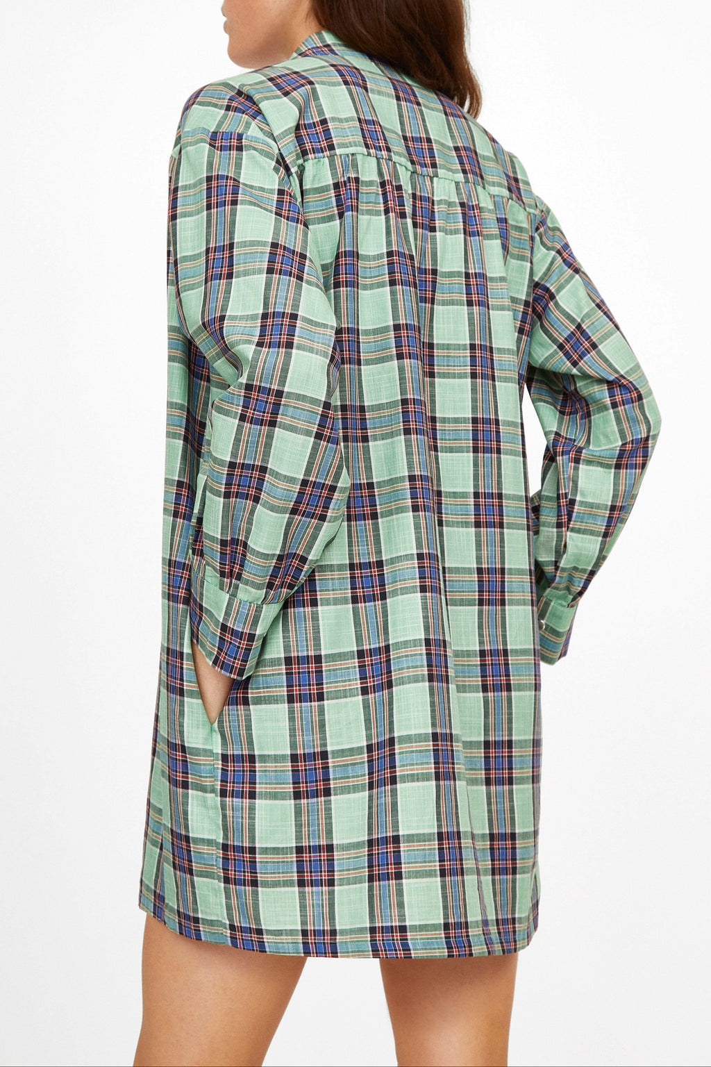 Odd Check Dress - geometric AQUA