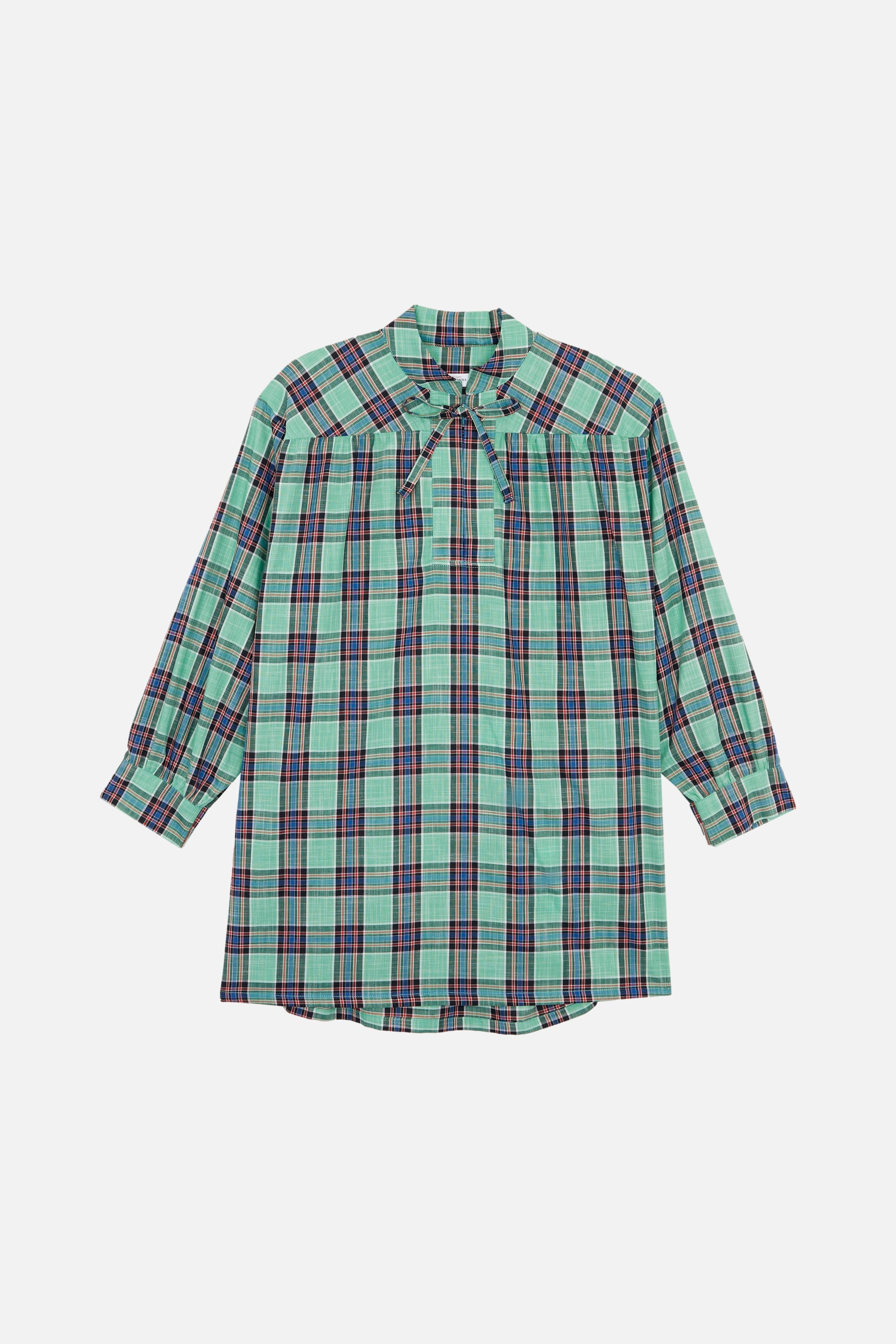 Odd Check Dress - geometric AQUA