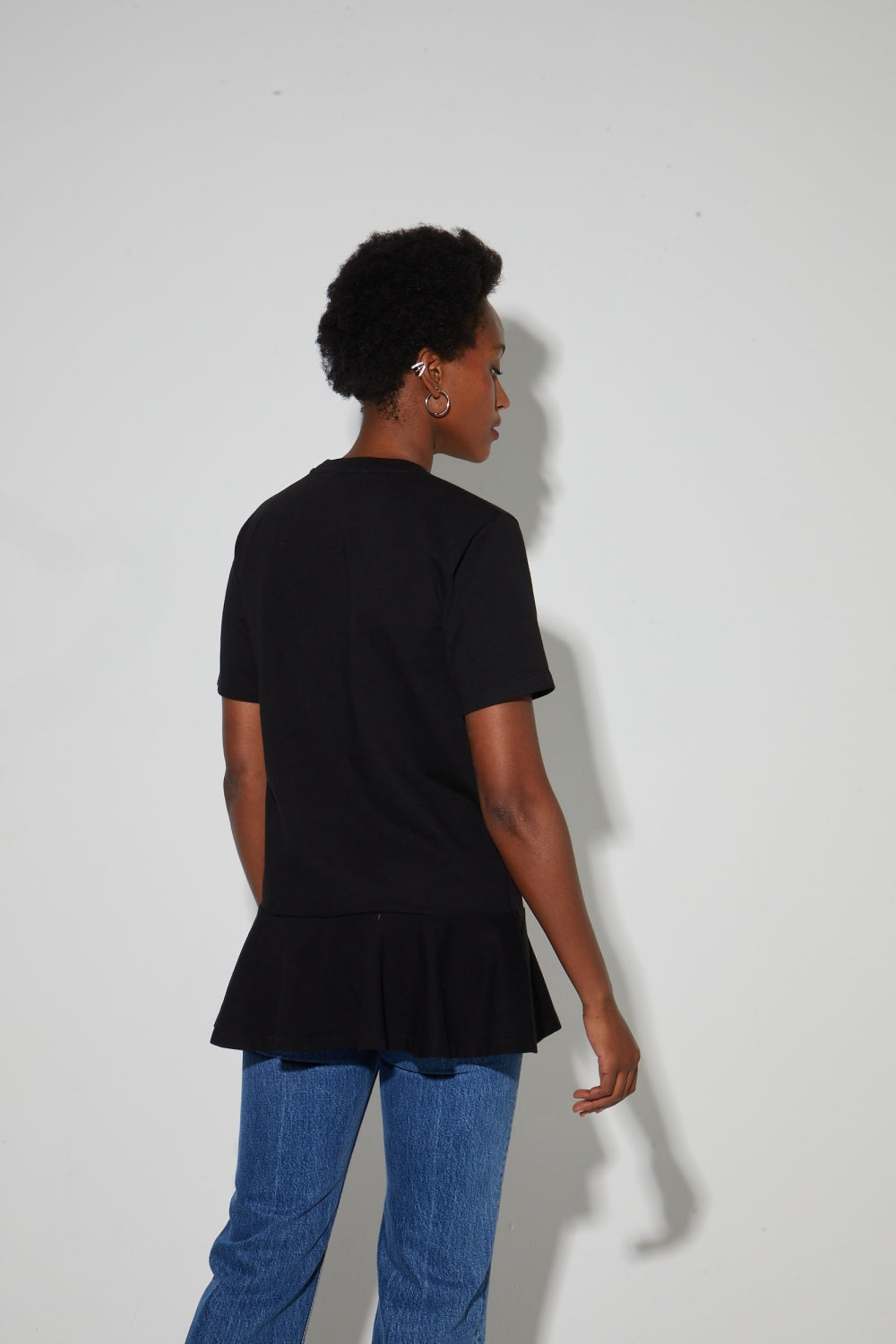T-Shirt Elya Peplum Black
