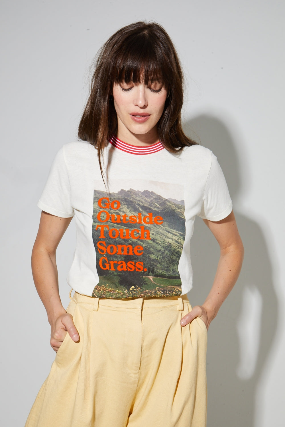 Camiseta Fred Outside De Lino De Algodón Hecha En Portugal