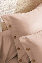 Perrine - Funda De Almohada - Percal Liso - Blush