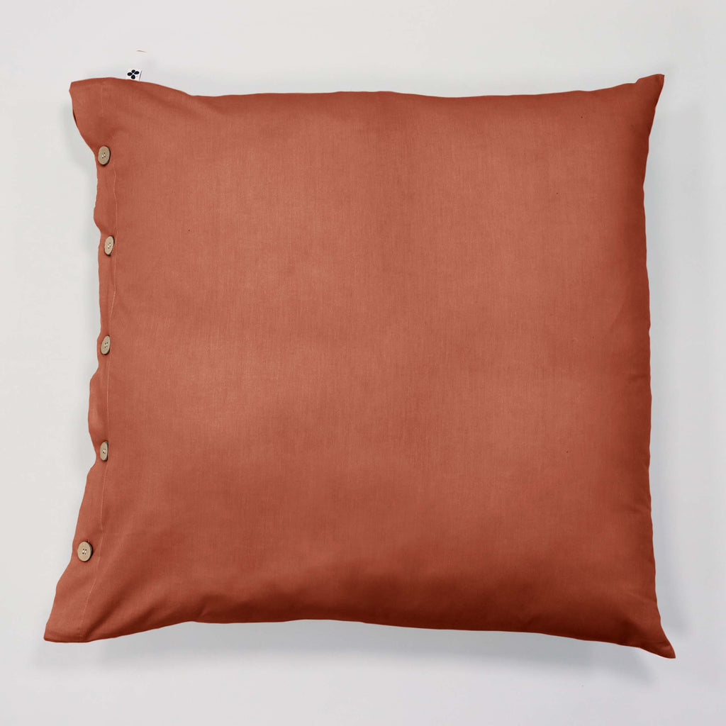 Perrine - Funda De Almohada - Percal Liso - Teja