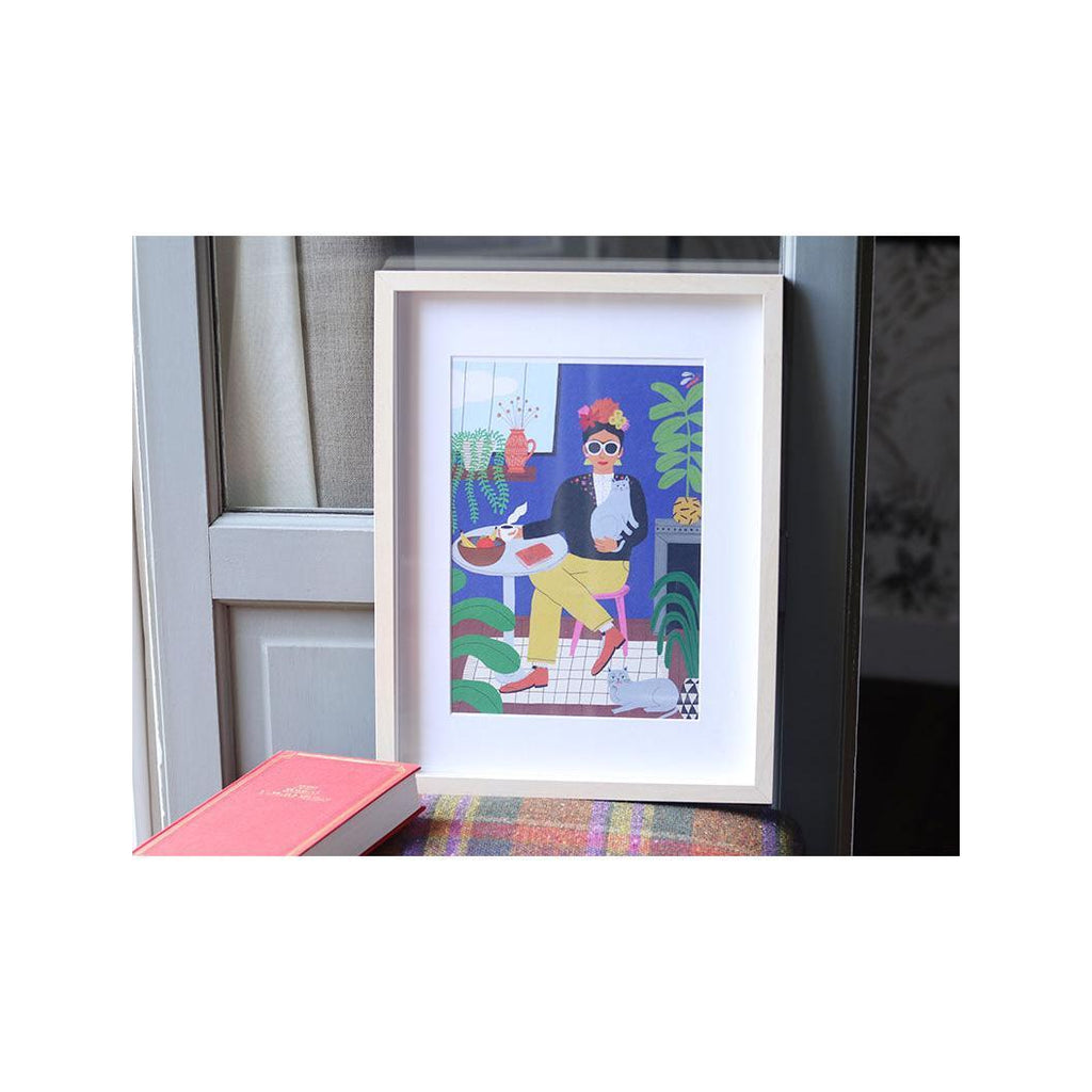 Coffret Peinture Au Numéro - Petit Pinceau - La Fille Aux Chats Par Guillaume Denaudhome
