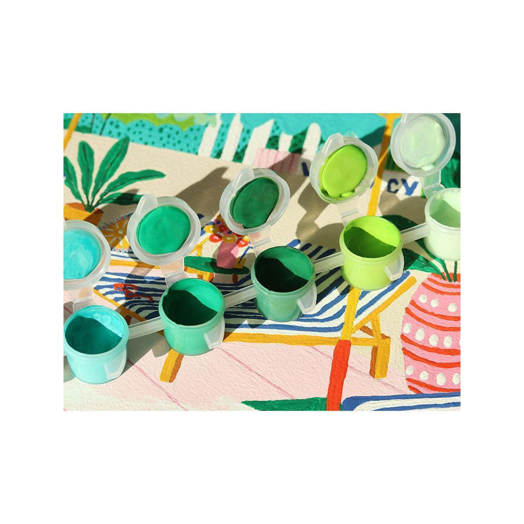 Coffret Peinture Au Numéro - Petit Pinceau - The Motel Pool Par Jessica Smith