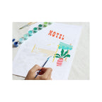 Coffret Peinture Au Numéro - Petit Pinceau - The Motel Pool Par Jessica Smith