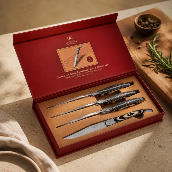 Coffret De 4 Couteaux À Steak Laguiole Héritage