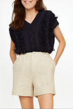 Short Laura Rafia - uni GREIGE