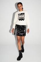 Sudadera Eddie I Like You Fabricada En Portugal - Blanco
