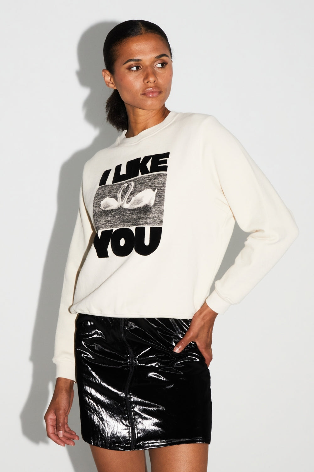Sudadera Eddie I Like You Fabricada En Portugal - Blanco