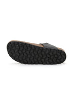 Sandalias de charol negro - Mujer