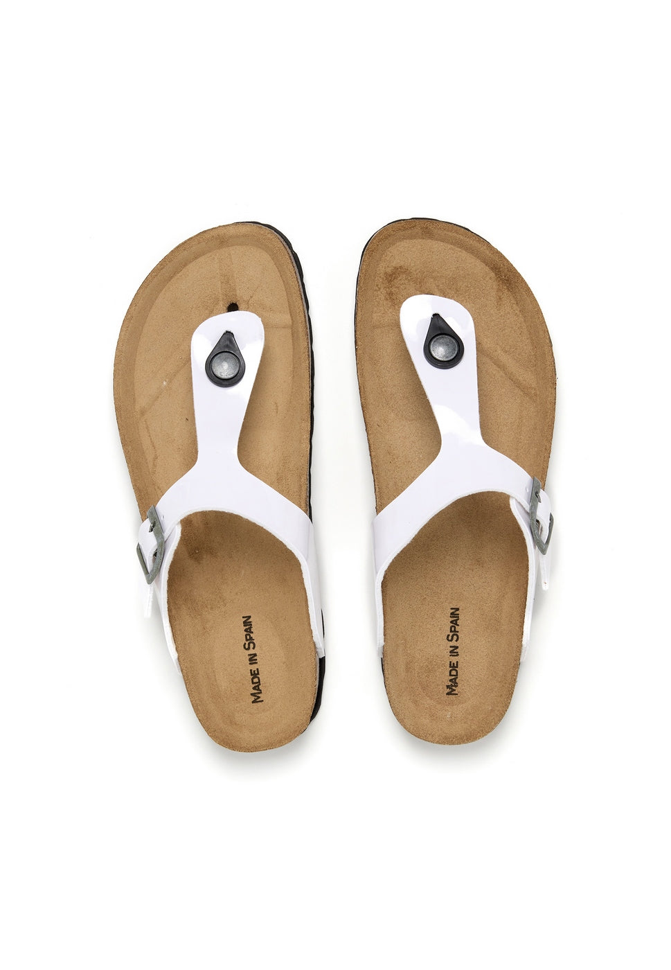 Sandalias Charol Blanco - Mujer
