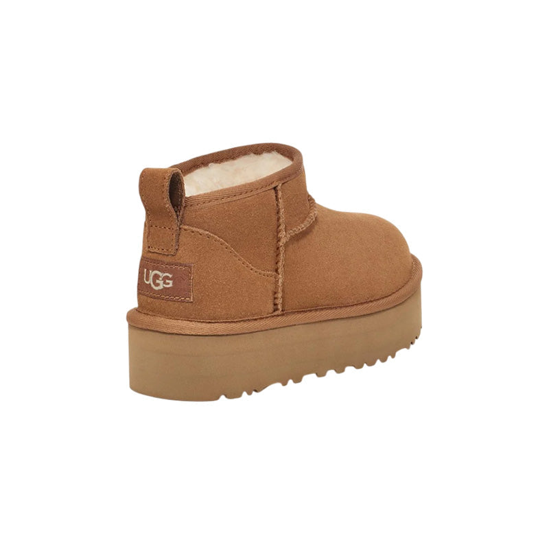 Ugg K-Classic Ultra Mini Platform Boots - Chestnut