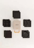 Stone Studio Individual Pack - Sandwich Maker Grill and Waffle Maker + Taiyaki Plate + Pancake Plate + Doughnut Plate - Sand