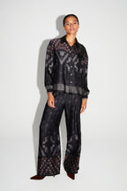 Pantalon Print Eagle Fabriqué En Italie