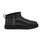 Boots Ugg Classic Ultra Mini Leather - Negro