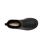 Boots Ugg Classic Ultra Mini Leather - Negro