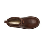 Botas Ugg Classic Ultra Mini Leather - Marrón oscuro
