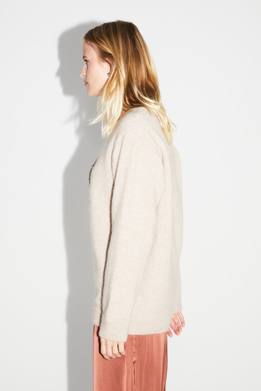 Beige Pixie Knit 100% Extra Virgin Wool Made in Portugal