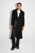 Alberto Eclat Coat Black Made In Italy