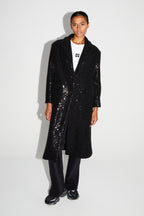 Alberto Eclat Coat Black Made In Italy