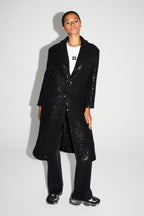 Alberto Eclat Coat Black Made In Italy