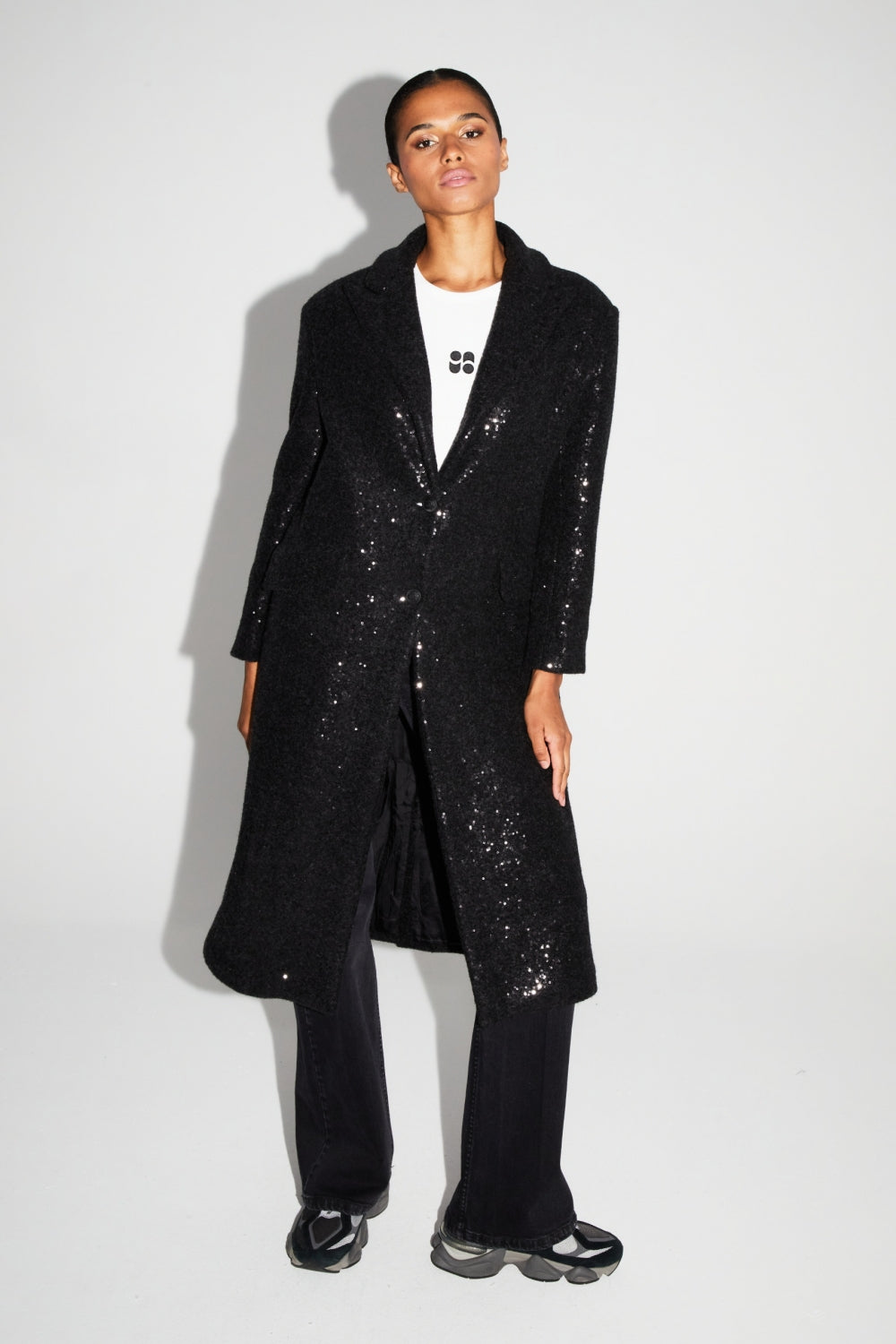 Alberto Eclat Coat Black Made In Italy