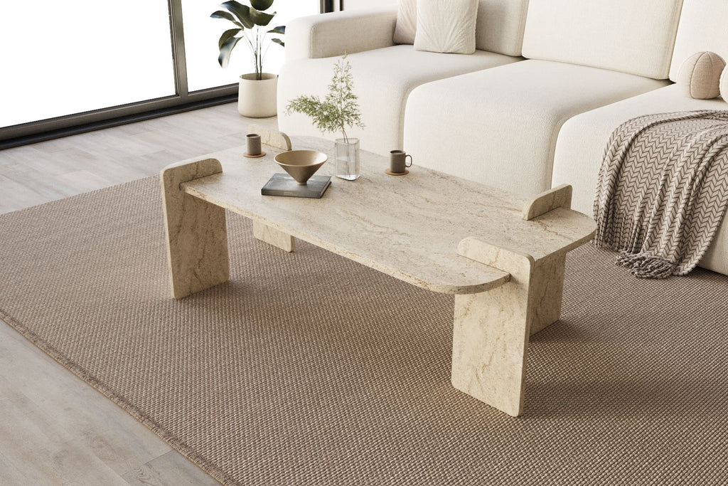 Lovge - Table Basse - Travertine