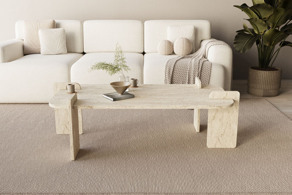 Lovge - Table Basse - Travertine