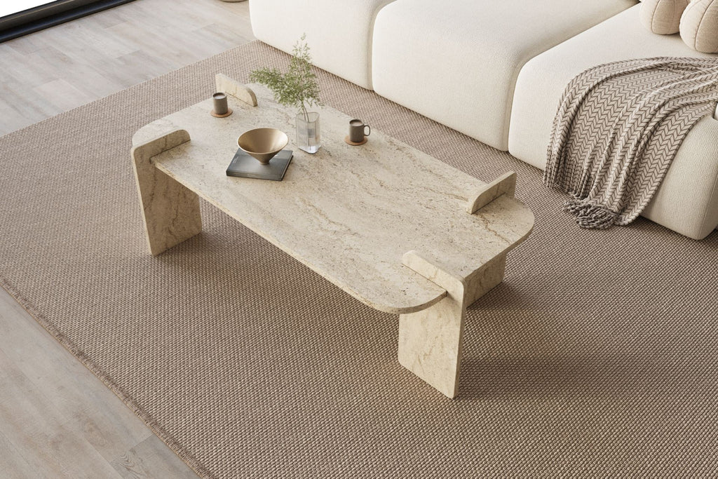 Lovge - Table Basse - Travertine
