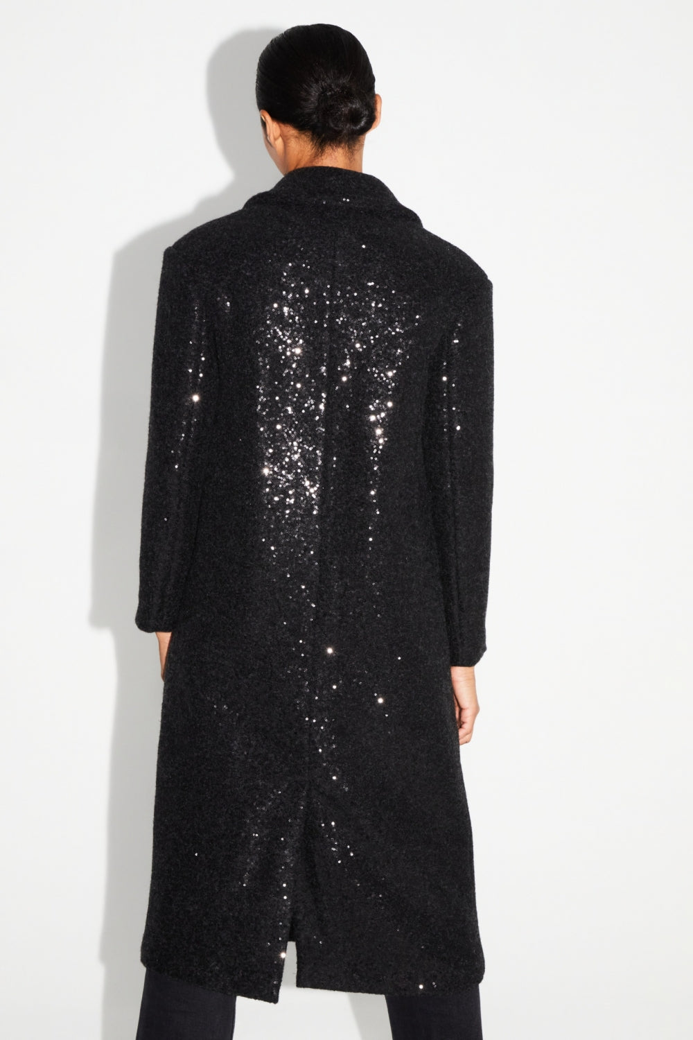 Alberto Eclat Coat Black Made In Italy