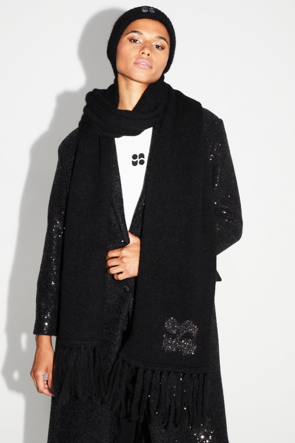 Alberto Eclat Coat Black Made In Italy