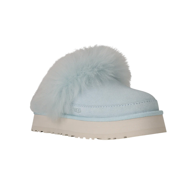 Chaussons Slippers Ugg Disquette Chalet - Bleu Ciel