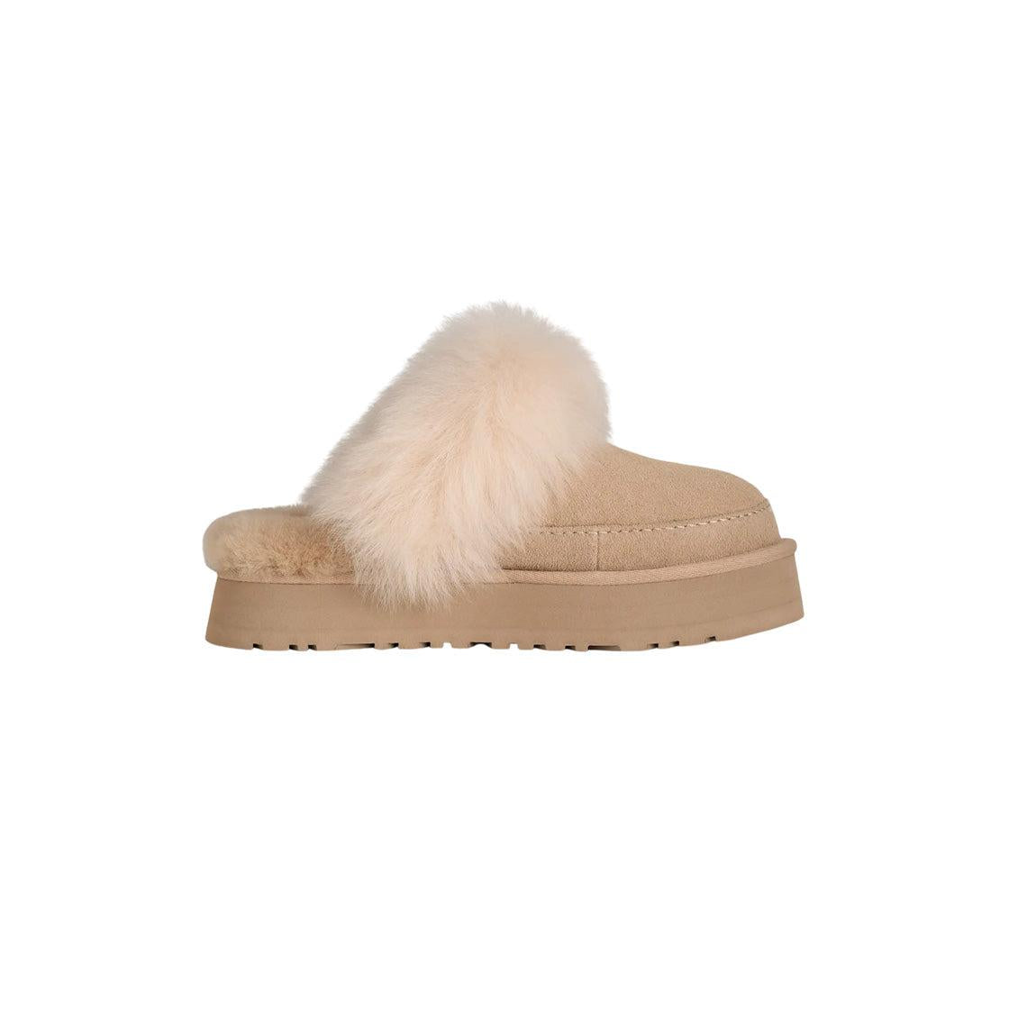 Pantuflas Ugg Floppy Chalet - Beige claro