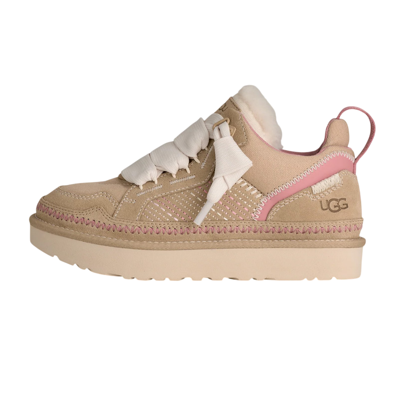 Women's UGG Lowmel Meadow Trainers - Sand, Pink