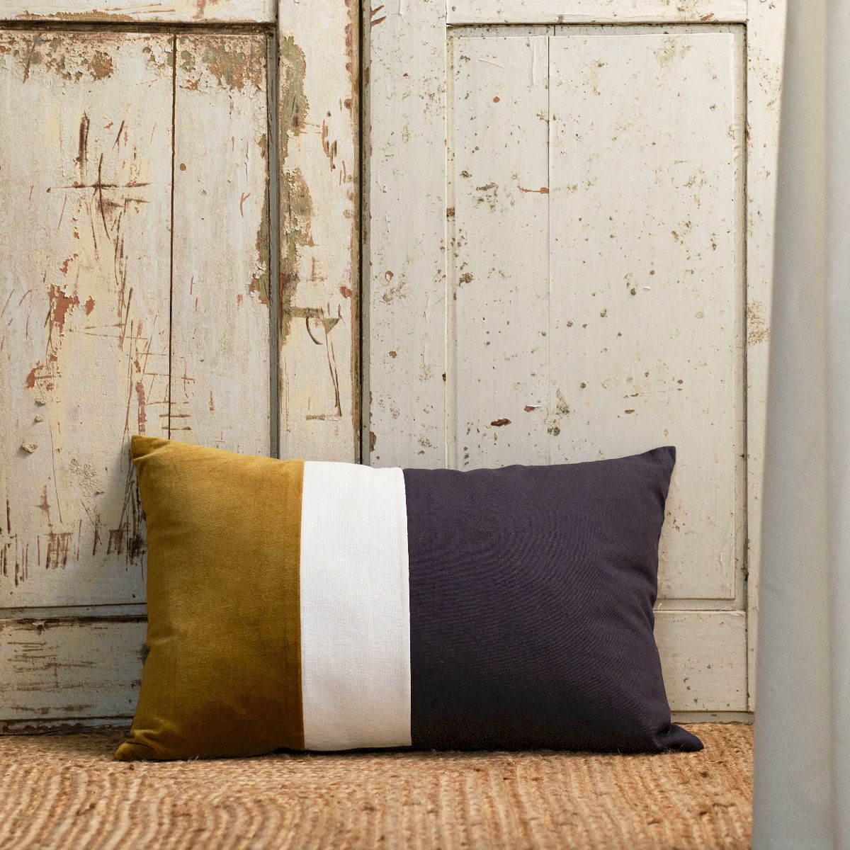 Indies - Coussin Velour - Navy