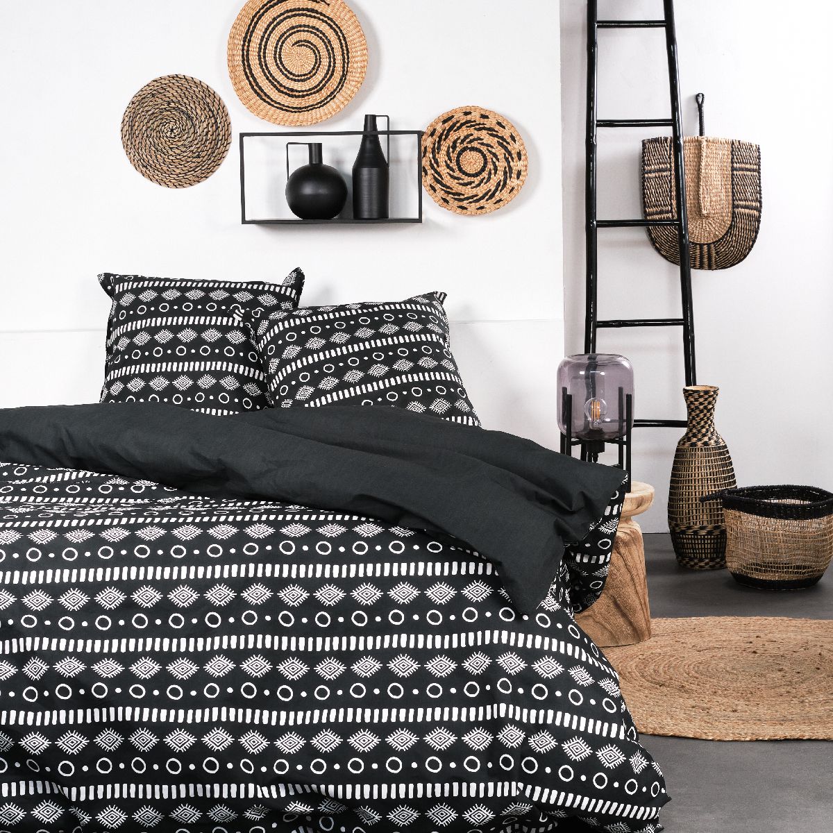 Sunshine - Juego De Cama Estampado 11.6 - Negro