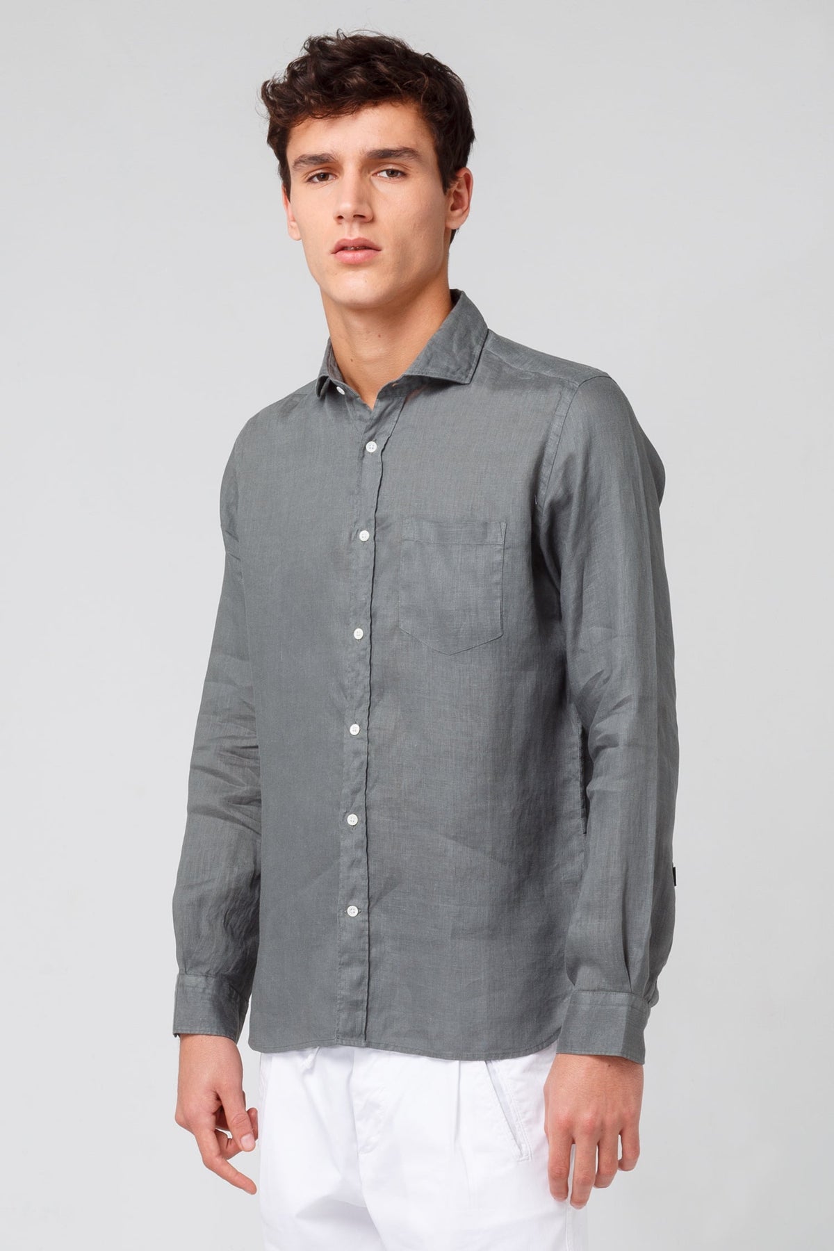 Camisa con bolsillo de lino The Gent