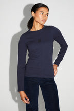 Hugo Navy Speckled T-Shirt Made In Portugal