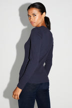 Hugo Navy Speckled T-Shirt Made In Portugal