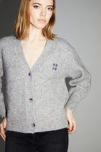 Mira Gray Cardigan 100% Extra Virgin Wool Made in Portugal